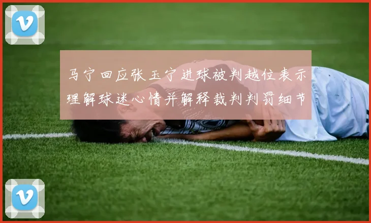 马宁回应张玉宁进球被判越位表示理解球迷心情并解释裁判判罚细节